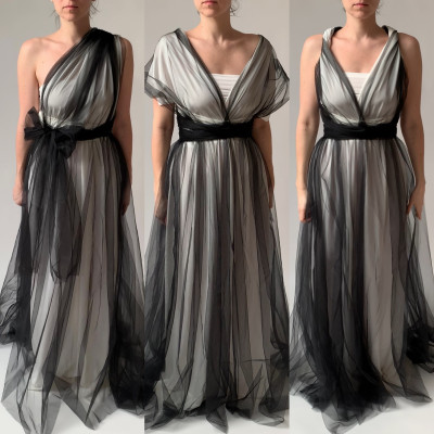 Dlouhé krycí tylové šaty Convertibles®