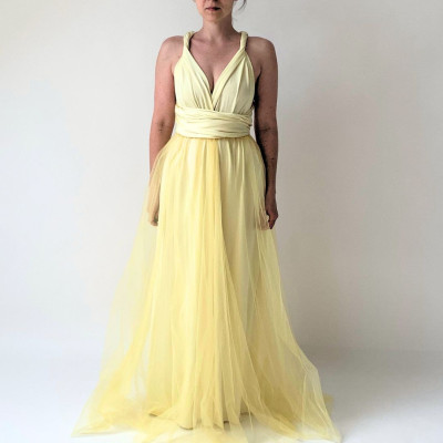 KOMPLET 2v1 dlouhých variabilních šatů kolekce Bohème a tylové sukně Convertibles®