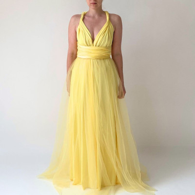 KOMPLET 2v1 dlouhých variabilních šatů kolekce Bohème a tylové sukně Convertibles®