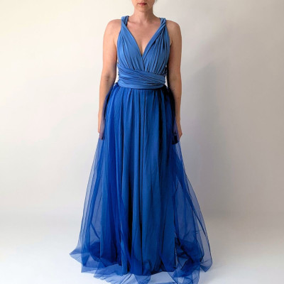 KOMPLET 2v1 dlouhých variabilních šatů kolekce Bohème a tylové sukně Convertibles®