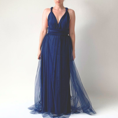 KOMPLET 2v1 dlouhých variabilních šatů kolekce Bohème a tylové sukně Convertibles®