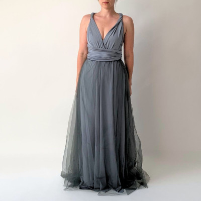 KOMPLET 2v1 dlouhých variabilních šatů kolekce Bohème a tylové sukně Convertibles®