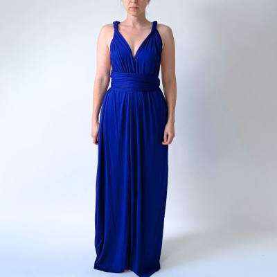 Dlouhé variabilní šaty Convertibles® NILPET® z kolekce Bohème, královsky modré