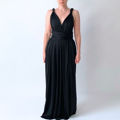 Dlouhé variabilní šaty Convertibles® NILPET® z kolekce Bohème, antracitové