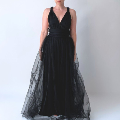 KOMPLET dlouhých šatů Bohème Convertibles® NILPET® a tylové sukně