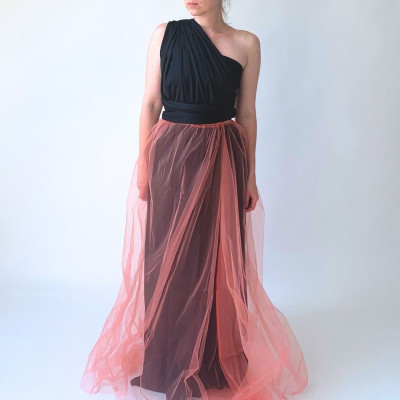 KOMPLET dlouhých šatů Bohème Convertibles® NILPET® a tylové sukně