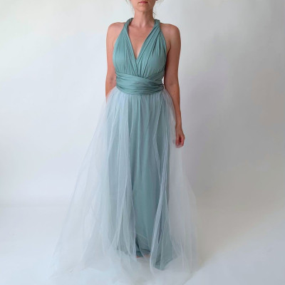 KOMPLET dlouhých šatů Bohème Convertibles® NILPLA® a tylové sukně