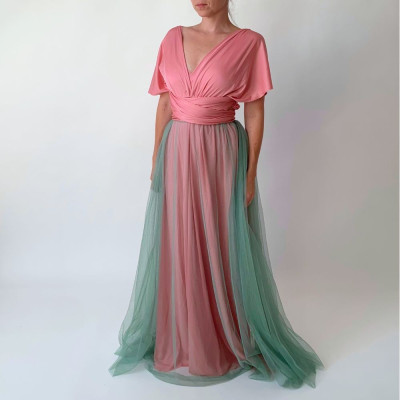 KOMPLET dlouhých šatů Bohème Convertibles® NILPLA® a tylové sukně