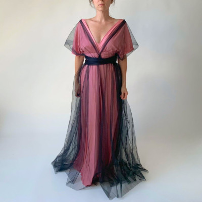 KOMPLET dlouhých tylových a variabilních šatů Convertibles® NILPLA®