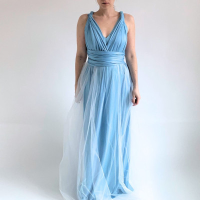 KOMPLET dlouhých šatů Bohème Convertibles® NILPLA® a tylové sukně