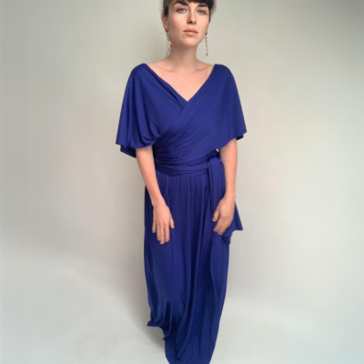 Dlouhé variabilní šaty Convertibles® NILPET® z kolekce Bohème, královsky modré