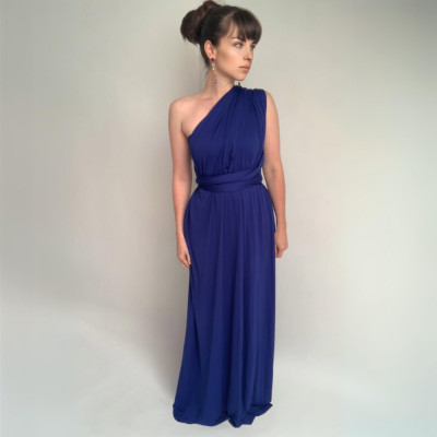 Dlouhé variabilní šaty Convertibles® NILPET® z kolekce Bohème, královsky modré