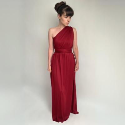 Dlouhé variabilní šaty Convertibles® NILPET® z kolekce Bohème, dlouhé vínové