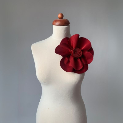 Komplet 2v1 velká květina + dlouhé šaty střihu Bohème z materiálu NILPET®