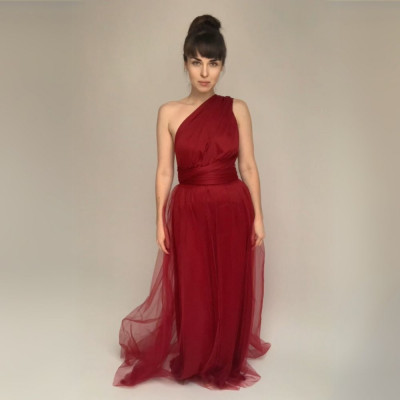 KOMPLET dlouhých šatů Bohème Convertibles® NILPET® a tylové sukně