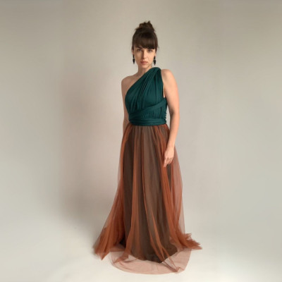 KOMPLET dlouhých šatů Bohème Convertibles® NILPET® a tylové sukně