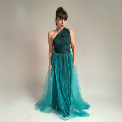 KOMPLET dlouhých šatů Bohème Convertibles® NILPET® a tylové sukně