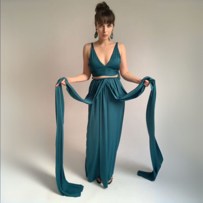 KOMPLET dlouhých šatů Bohème a skryté podprsenky Convertibles® NILPET®