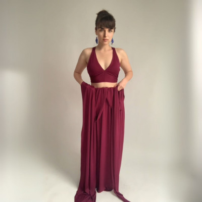 KOMPLET dlouhých šatů Bohème a skryté podprsenky Convertibles® NILPET®