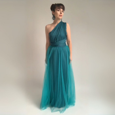 KOMPLET dlouhých šatů Bohème Convertibles® NILPET® a tylové sukně