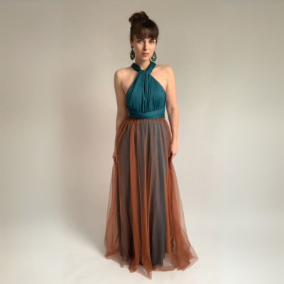 KOMPLET dlouhých šatů Bohème Convertibles® NILPET® a tylové sukně