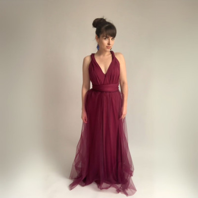 KOMPLET dlouhých šatů Bohème Convertibles® NILPET® a tylové sukně