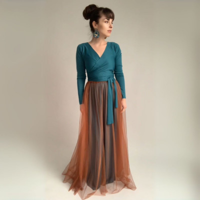 KOMPLET dlouhých šatů Longevita Convertibles® NILPET® a tylové sukně