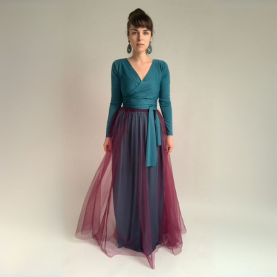 KOMPLET dlouhých šatů Longevita Convertibles® NILPET® a tylové sukně