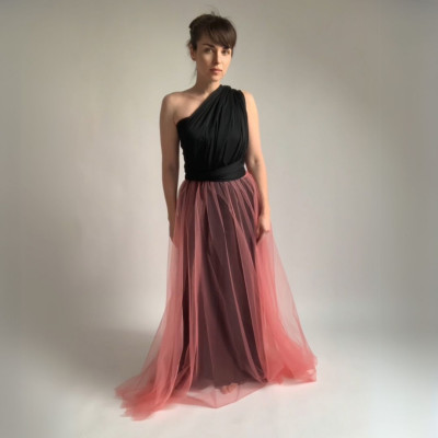 KOMPLET dlouhých šatů Bohème Convertibles® NILPET® a tylové sukně