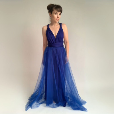 KOMPLET dlouhých šatů Bohème Convertibles® NILPET® a tylové sukně