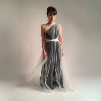 KOMPLET dlouhých tylových a variabilních šatů Convertibles® v materiálu NILPET®