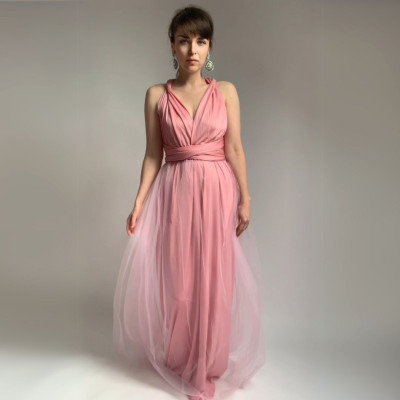 KOMPLET dlouhých šatů Bohème Convertibles® NILPLA® a tylové sukně