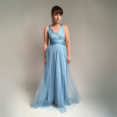 KOMPLET dlouhých šatů Bohème Convertibles® NILPLA® a tylové sukně