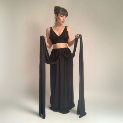 KOMPLET dlouhých šatů Bohème a skryté podprsenky Convertibles® NILPET®