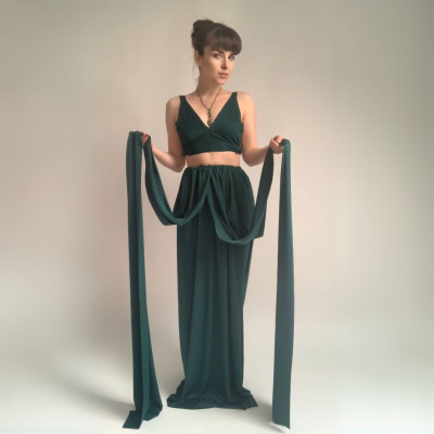 KOMPLET dlouhých šatů Bohème a skryté podprsenky Convertibles® NILPET®