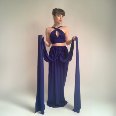 KOMPLET dlouhých šatů Bohème a skryté podprsenky Convertibles® NILPET®