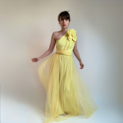 Komplet NILPLA midi šatů a podprsenky