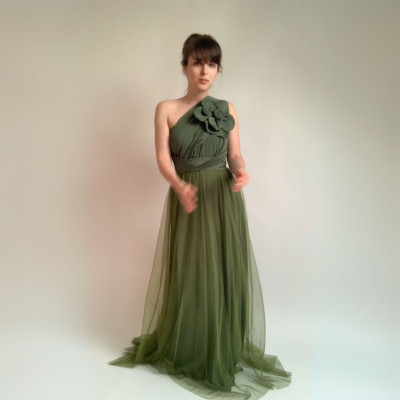 Komplet NILPLA midi šatů a podprsenky