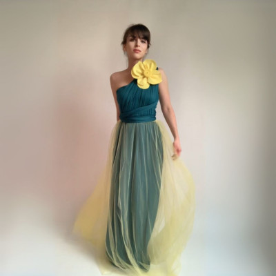 Komplet NILPLA midi šatů a podprsenky