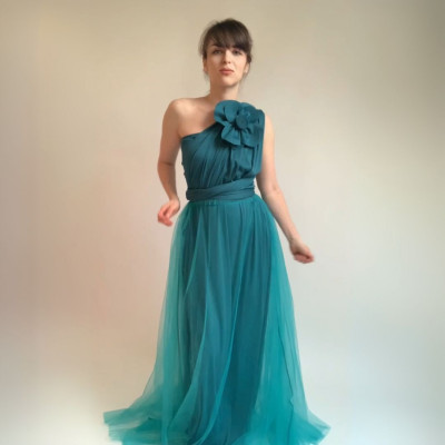 Komplet NILPLA midi šatů a podprsenky