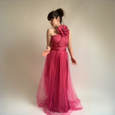 Komplet NILPLA midi šatů a podprsenky