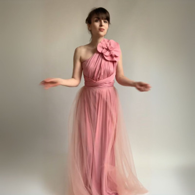 Komplet NILPLA midi šatů a podprsenky