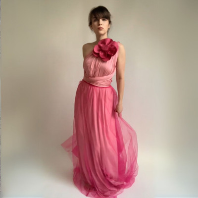 Komplet NILPLA midi šatů a podprsenky