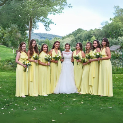 Dlouhé variabilní šaty Convertibles® střihu Bohème s bandeau topem