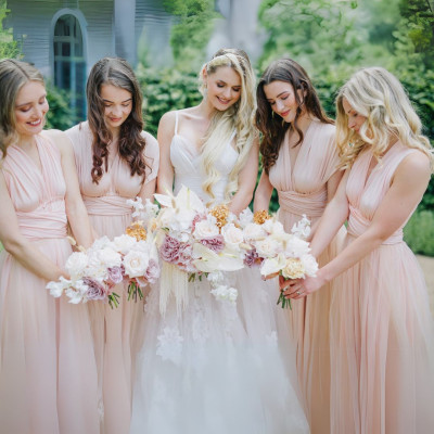 Dlouhé variabilní šaty Convertibles® střihu Bohème s bandeau topem