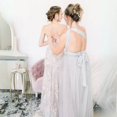 Dlouhé variabilní šaty Convertibles® střihu Bohème s bandeau topem