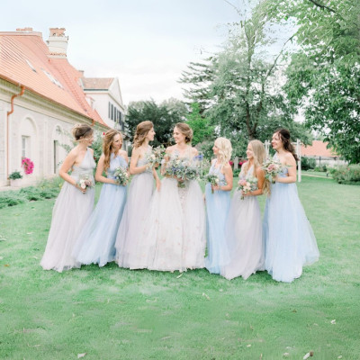 Dlouhé variabilní šaty Convertibles® střihu Bohème s bandeau topem