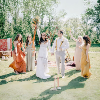 Dlouhé variabilní šaty Convertibles® střihu Bohème s bandeau topem