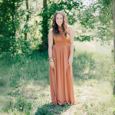 Dlouhé variabilní šaty Convertibles® střihu Bohème s bandeau topem