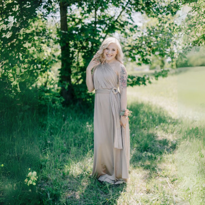 Dlouhé variabilní šaty Convertibles® střihu Bohème s bandeau topem